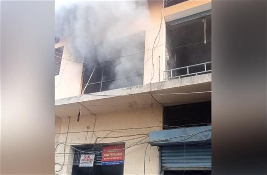 Fire in Ludhiana Factory