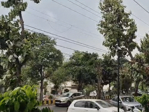 अमृतसर में बारिश के बाद तेज हवाएं चली।